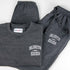 "Collegiate" Crewneck + Sweatpants Combo - Charcoal