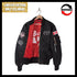 "Synergy" Reversible Flight Jacket - BLACK/RED (Limited Edition)